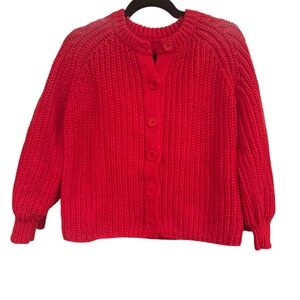 Cozy Red Knit Sweater